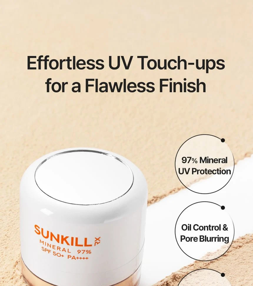 SUNKILL 97% mineral su powder spf50