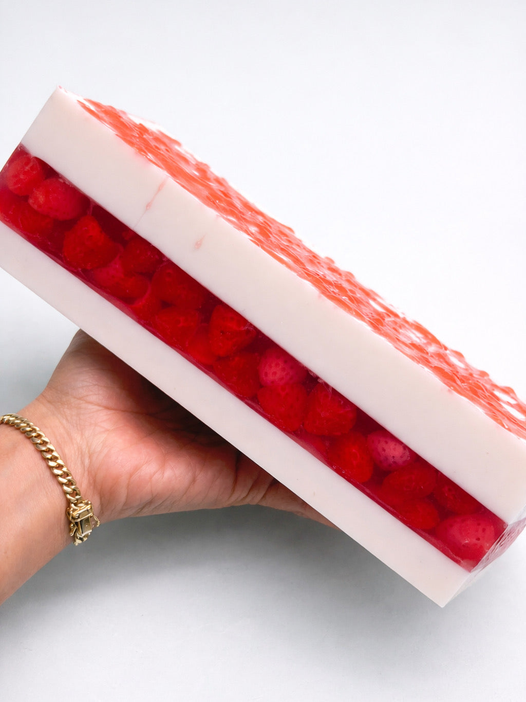 Strawberries Cheesecake Soap Bar