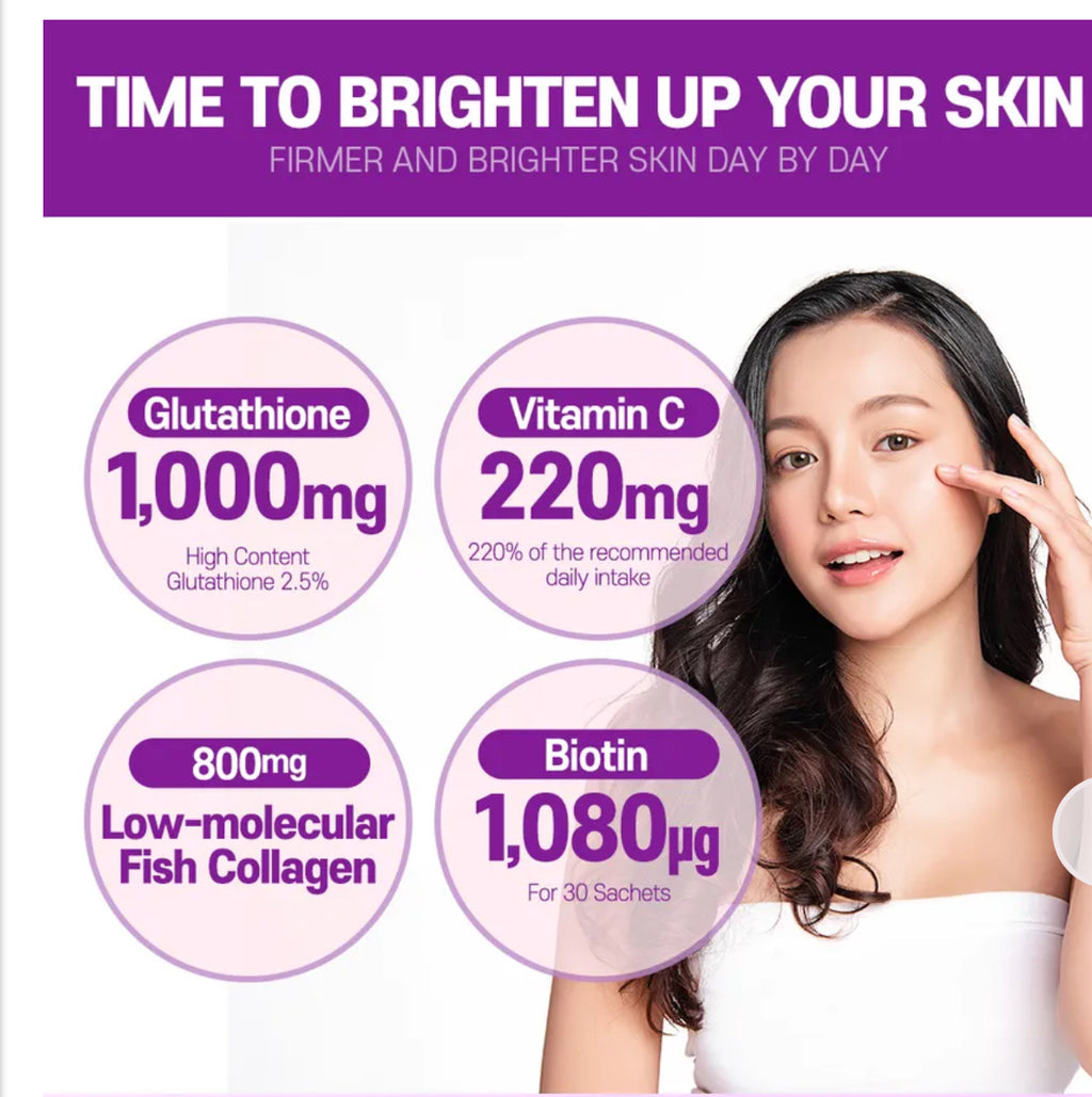 BOTO - Glutathione White Small Molecule Collagen C Biotin SINGLE