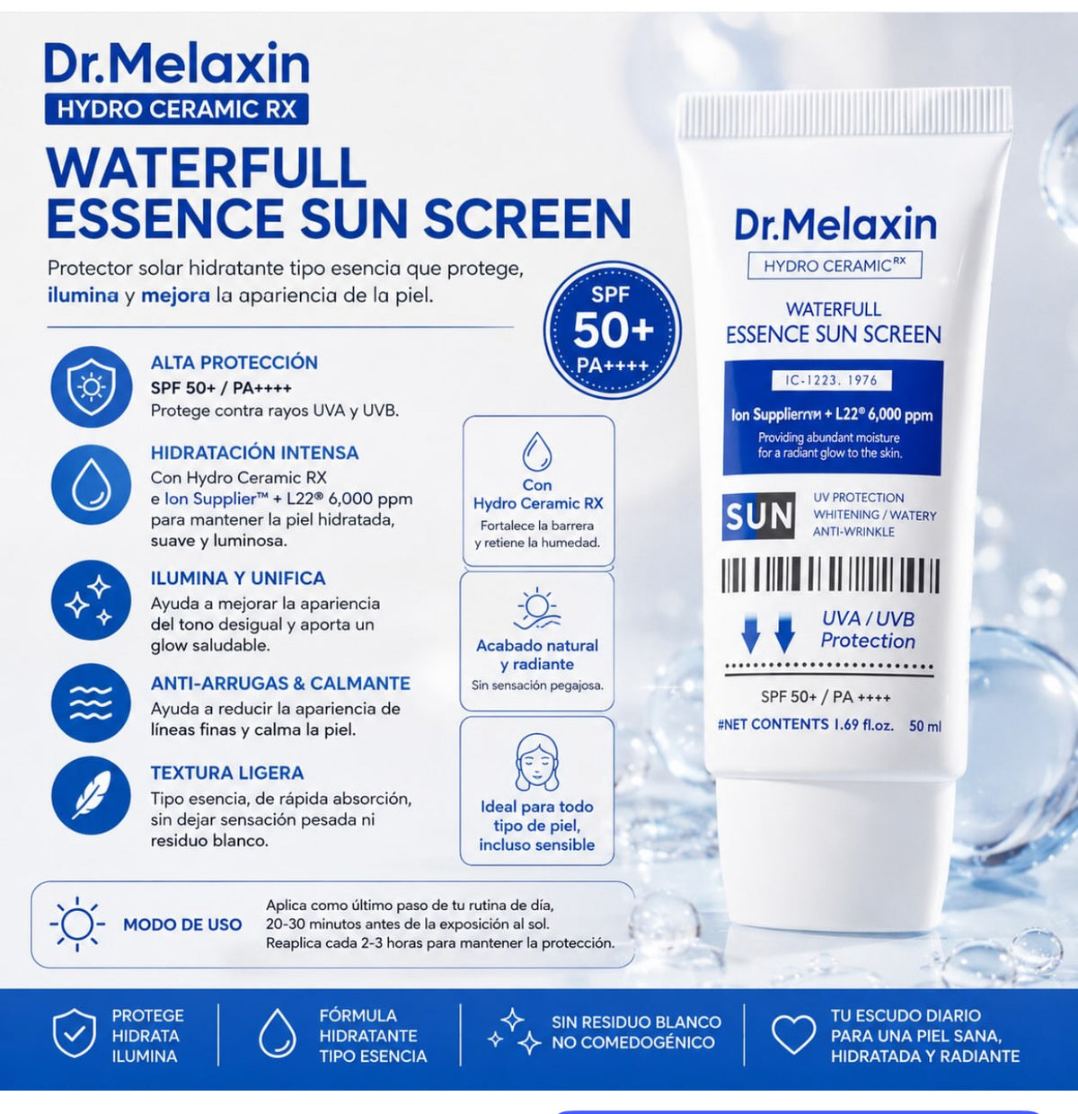 Dr Melaxin Waterfull Essence Sun Screen