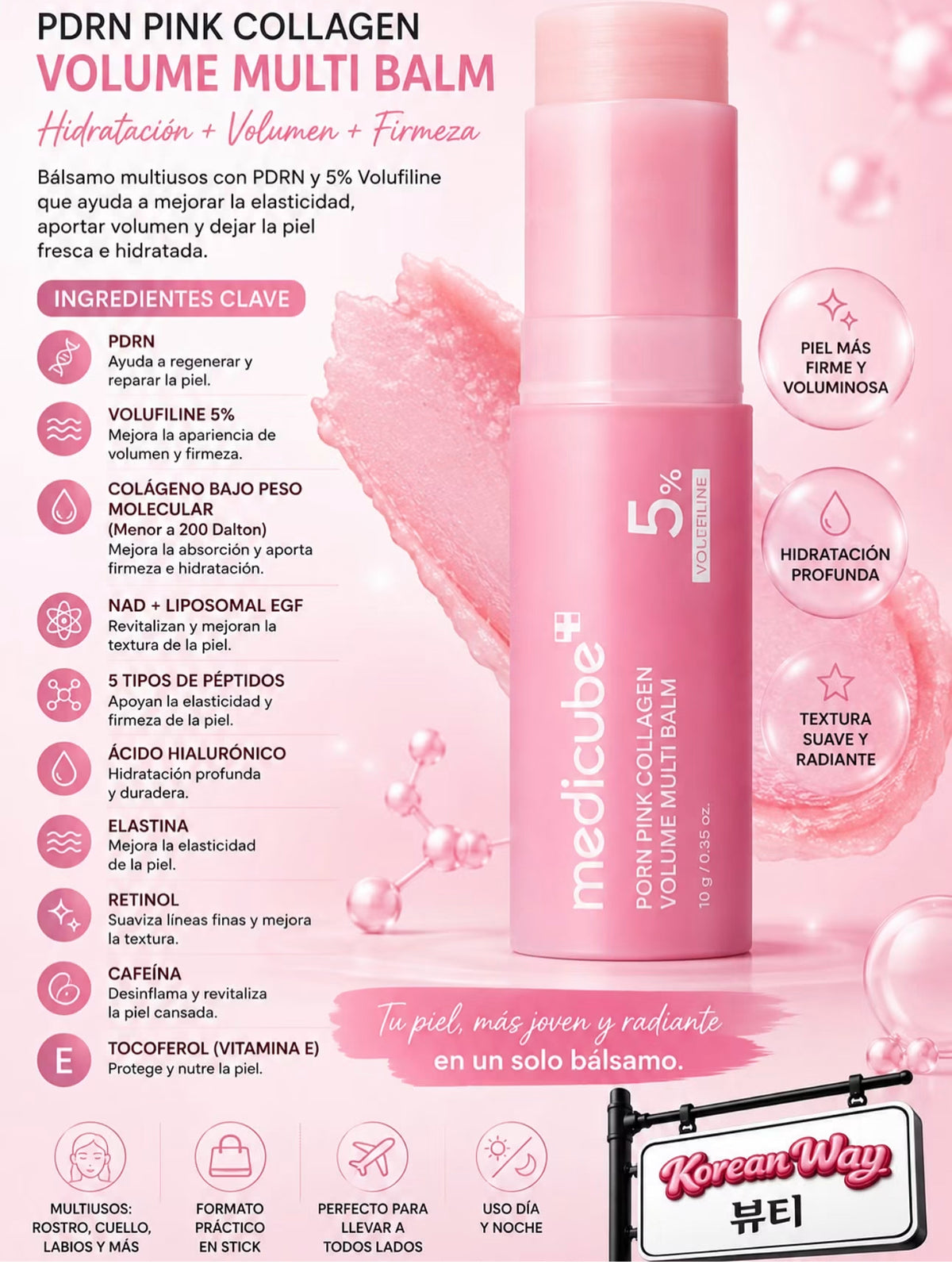 Medicube PDRN Pink Collagen Volume Multi Balm