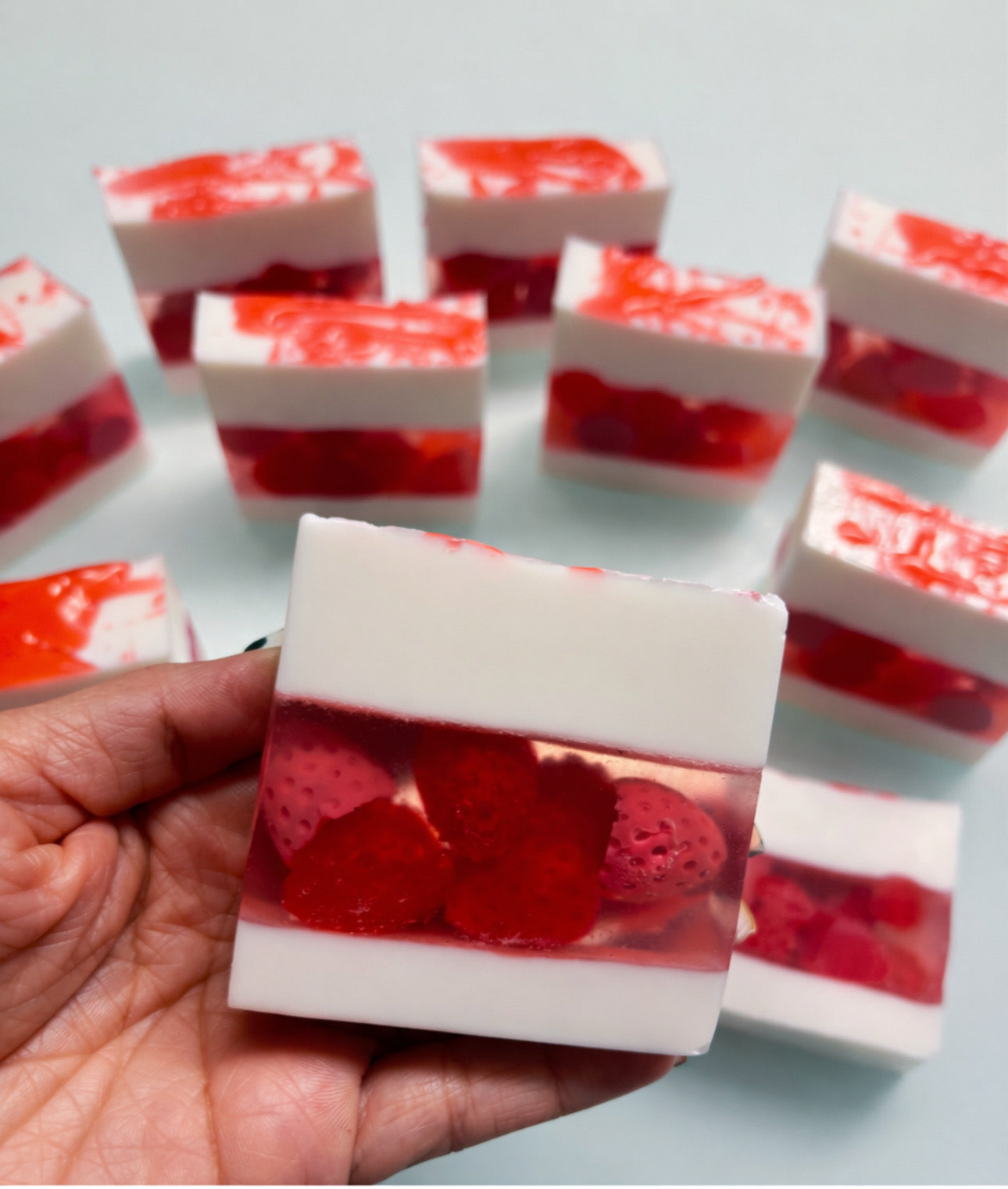 Strawberries Cheesecake Soap Bar