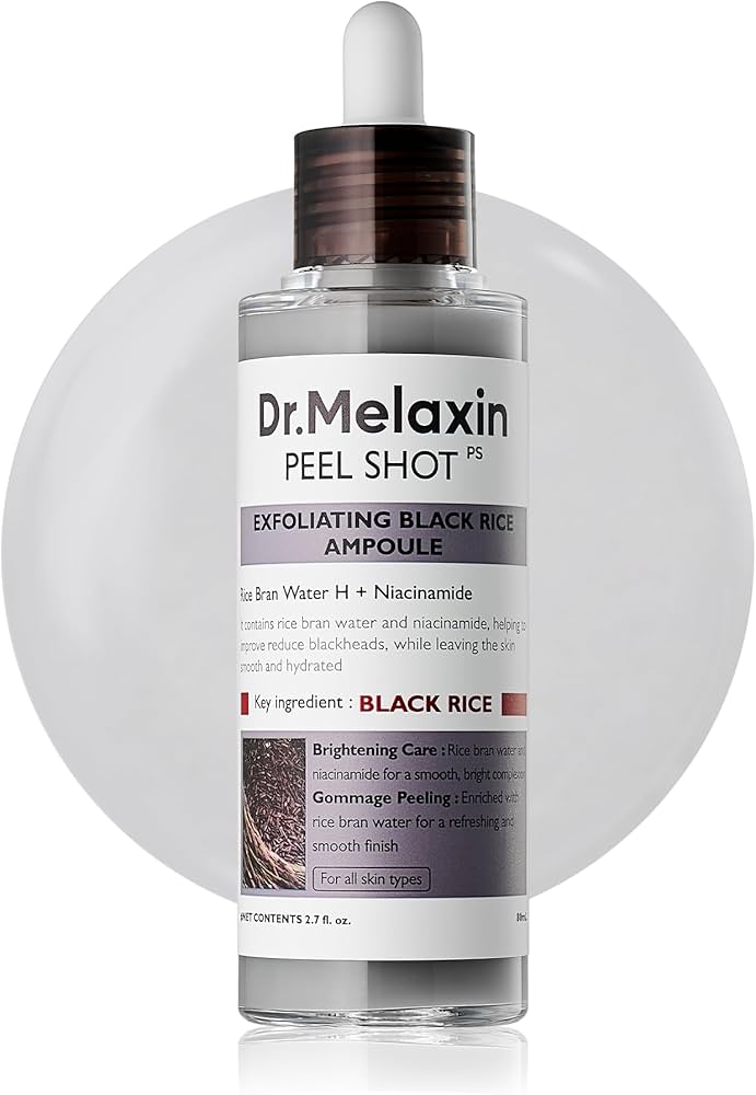 DR MELAXIN Pure Shot Exfolianting Black Rice Ampoule