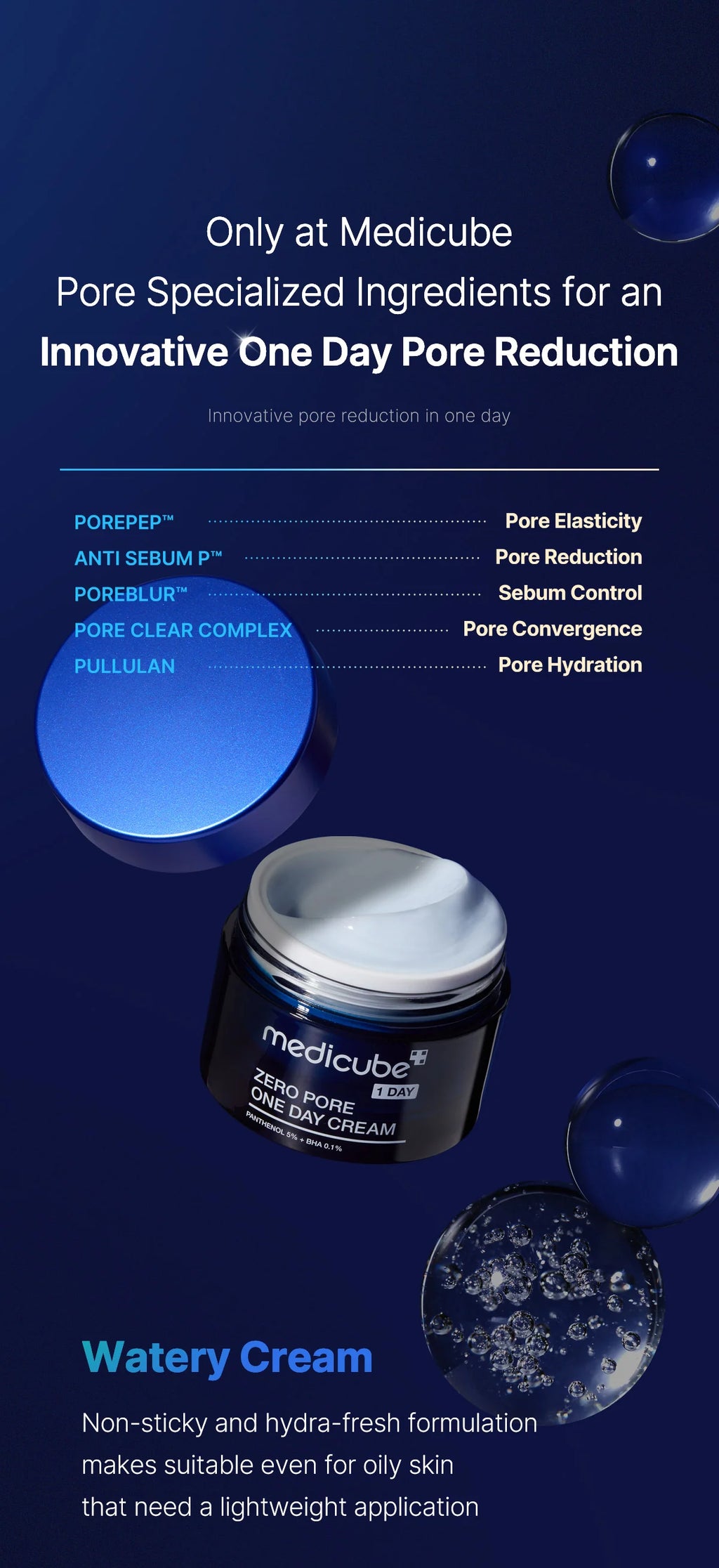 MEDICUBE Zero Pore One Day Cream