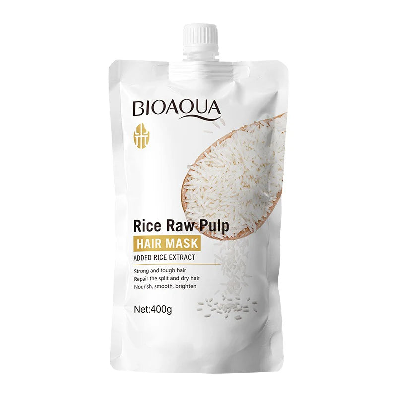 BIOAQUA RICE PULP HAIR MASK 400g
