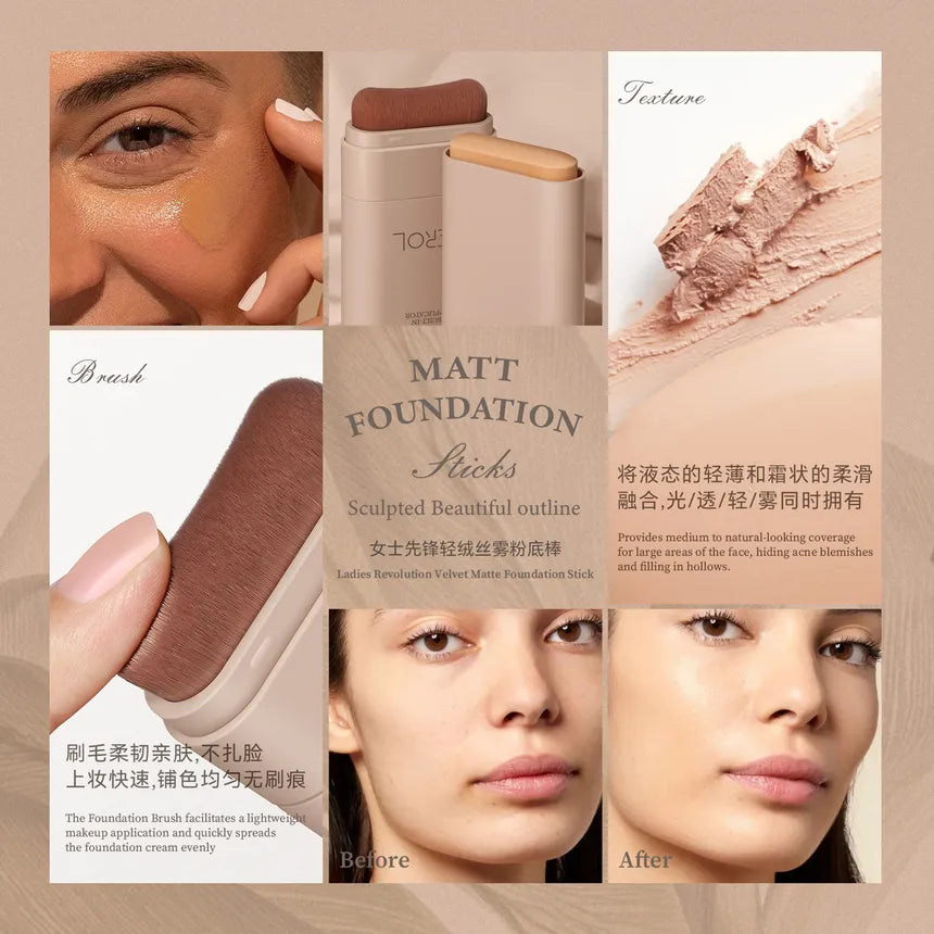 DEROL Matte Foundation Stick #02