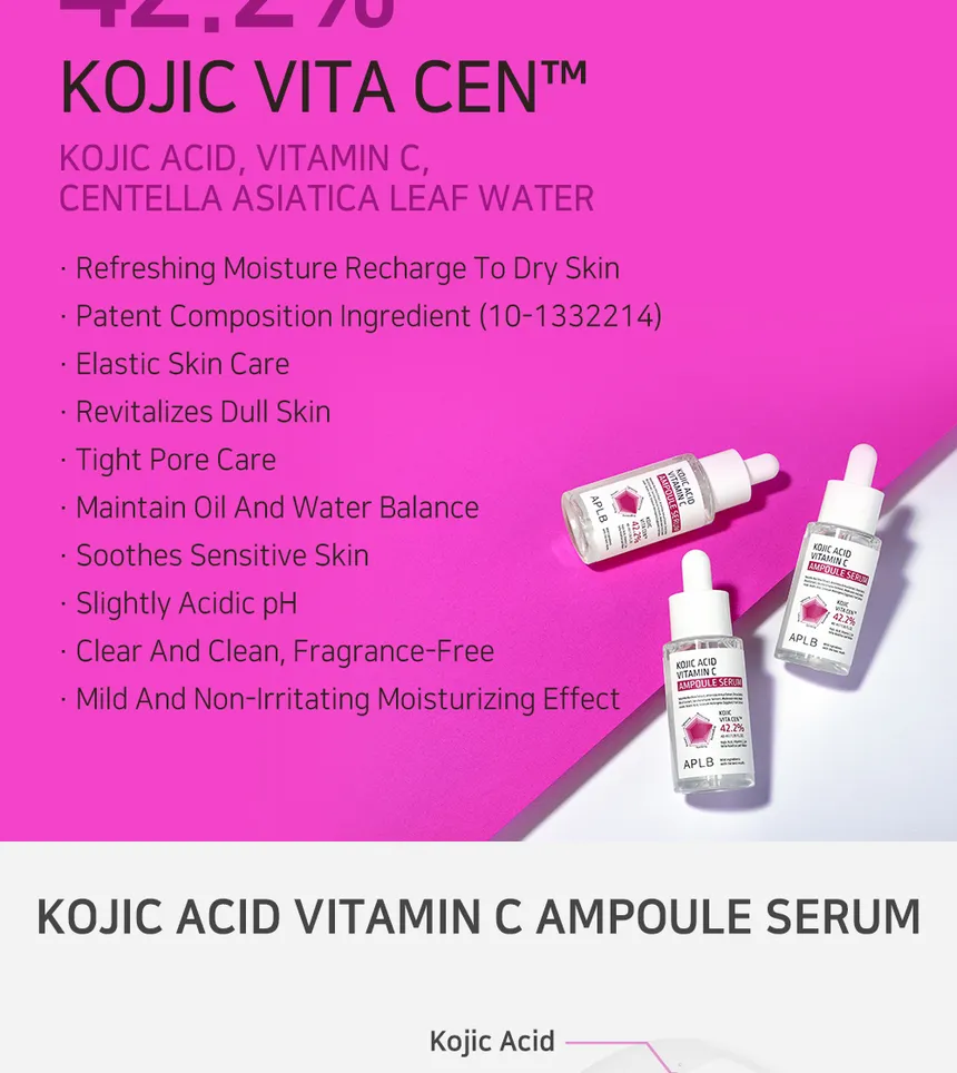 APLB Kojic Acid Vitamin C Ampoule Serum – KOJIC VITA CEN™ 42.2%
