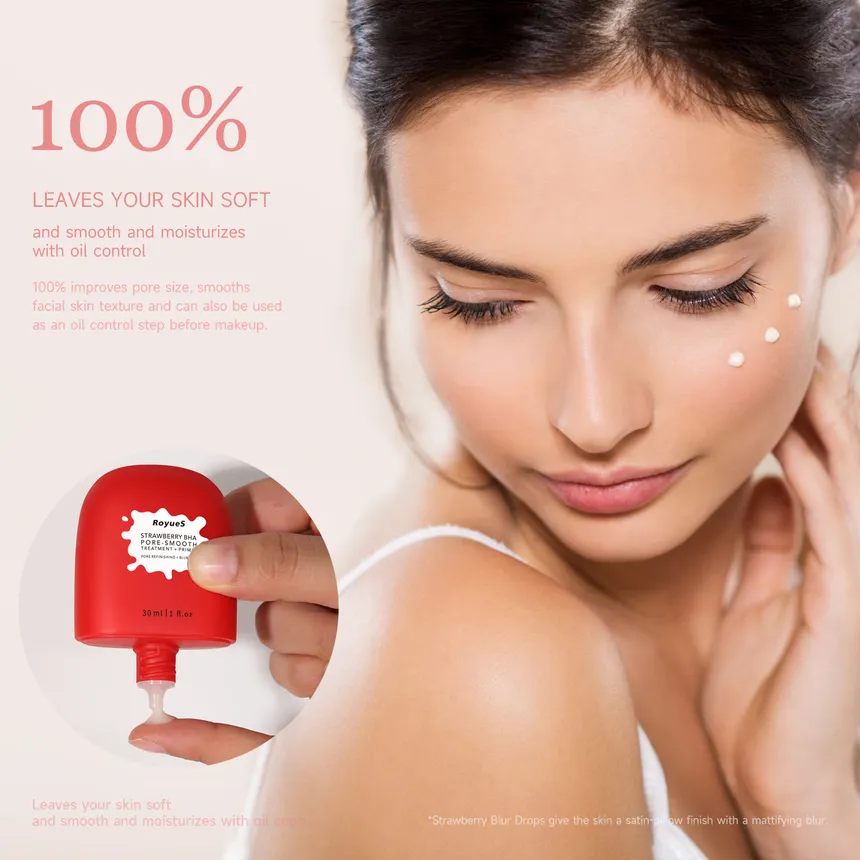 RoyueS Strawberry BHA Pore-Smooth Treatment + Primer