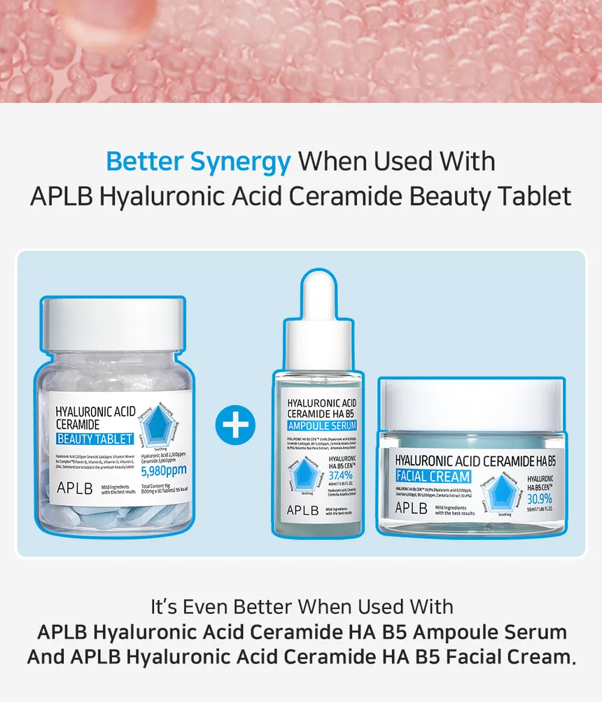 APLB Hyaluronic Acid Ceramide Beauty 500Tablet – 5,980ppm
