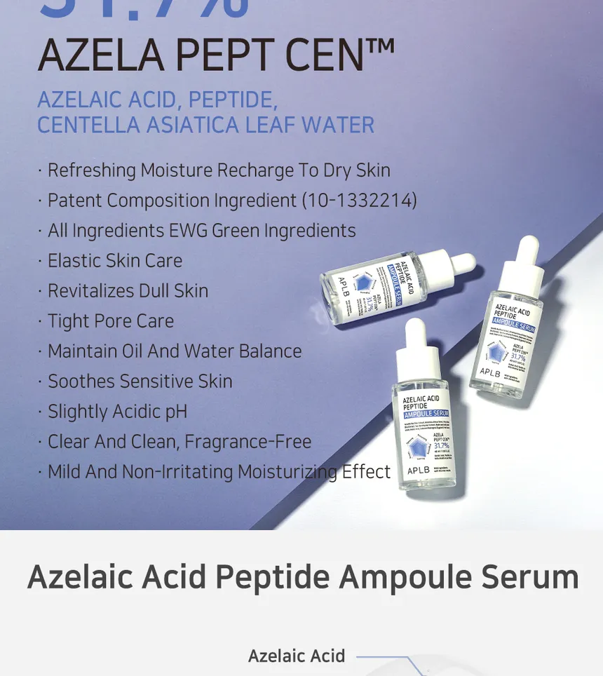 APLB Azelaic Acid Peptide Ampoule Serum – AZELA PEPT CEN™ 31.7%