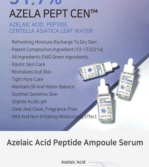 APLB Azelaic Acid Peptide Ampoule Serum – AZELA PEPT CEN™ 31.7%