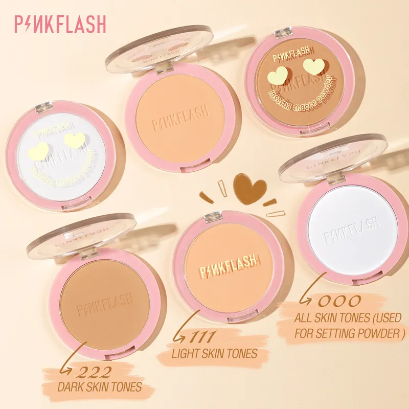 PINKFLASH Lasting Matte Pressed Powder – #001
