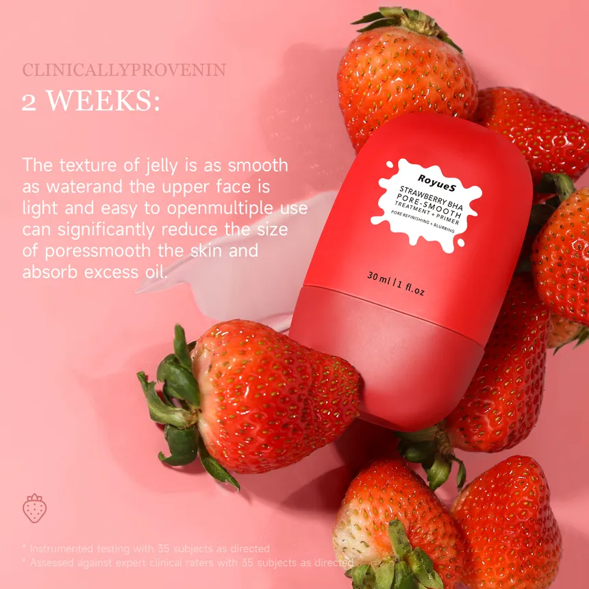 RoyueS Strawberry BHA Pore-Smooth Treatment + Primer